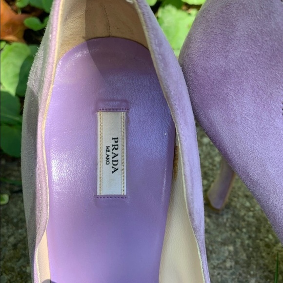 Prada Fairy Glicine Pumps shoes heels lilac lavender - Picture 5 of 6